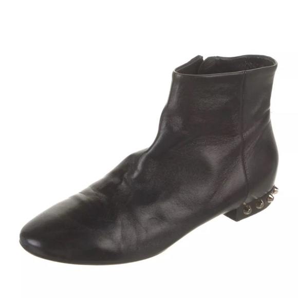 BALENCIAGA studded ankle boots. Black leather size 9, but runs a size small - Picture 3 of 5